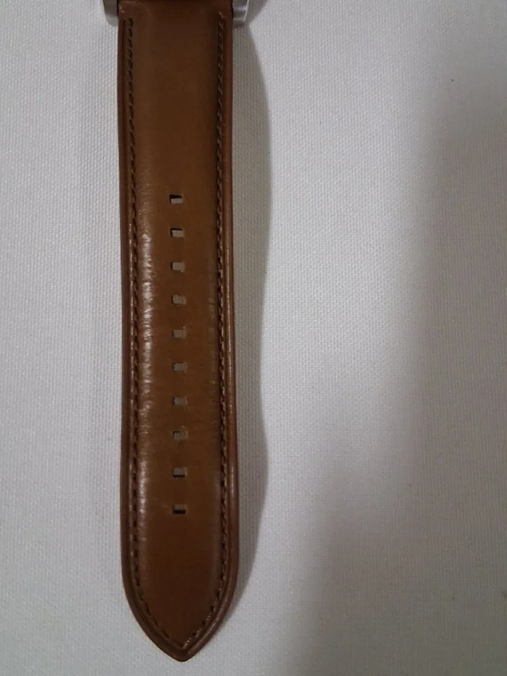 Fossil Men's Neutra Quartz Watch FS5408 – Stainless Steel Case & Brown Leather